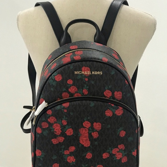 🌷Authentic MICHAEL KORS Rose Print MD Backpack🌷 - Picture 6 of 8